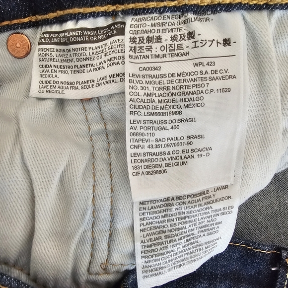 Levi’s Premium Men’s Jeans 511 Slim Fit Blue Denim 38x32 Big E - Picture 12 of 13